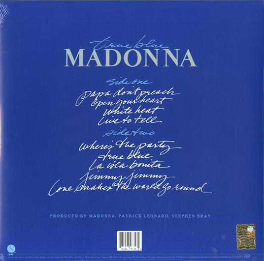 True Blue - Vinile LP di Madonna - 2