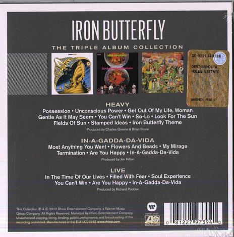 The Triple Album Collection - CD Audio di Iron Butterfly - 2