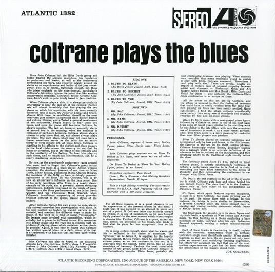 Coltrane Plays the Blues - Vinile LP di John Coltrane - 2