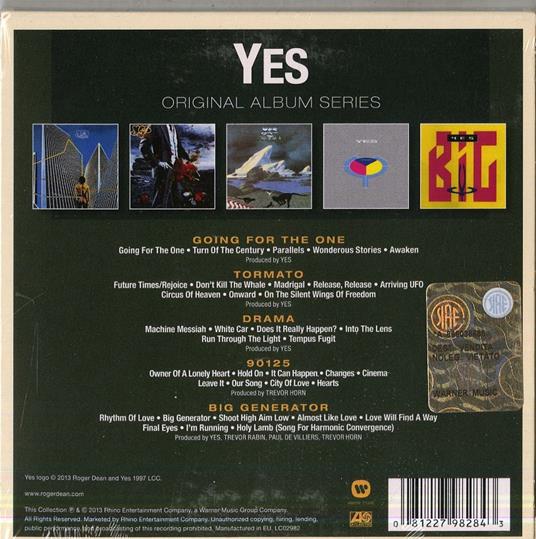 Original Album Series - CD Audio di Yes - 2