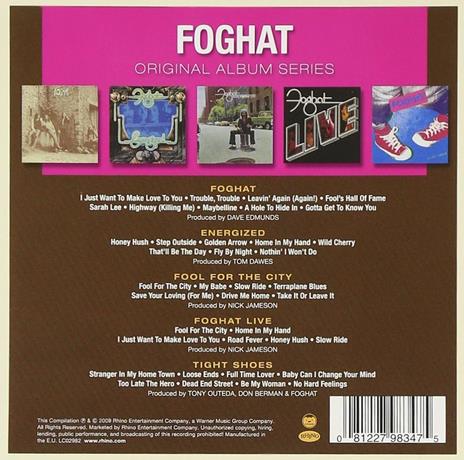 Original Album Series - CD Audio di Foghat - 2