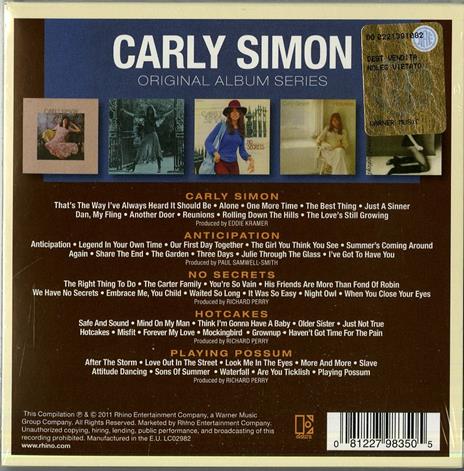 Original Album Series - CD Audio di Carly Simon - 2