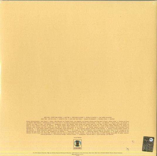 Court and Spark (180 gr.) - Vinile LP di Joni Mitchell - 2