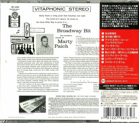 The Broadway Bit (Japan 24 Bit) - CD Audio di Marty Paich - 2