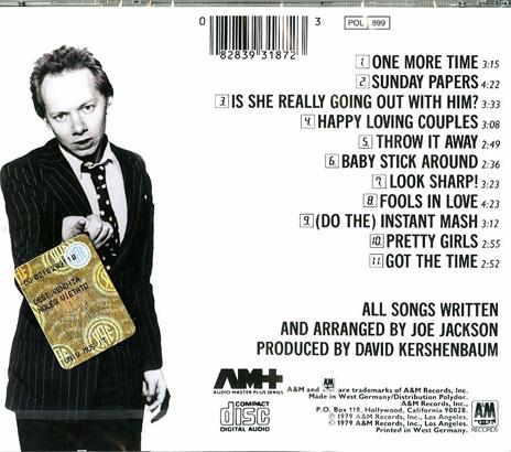 Look Sharp! - CD Audio di Joe Jackson - 2