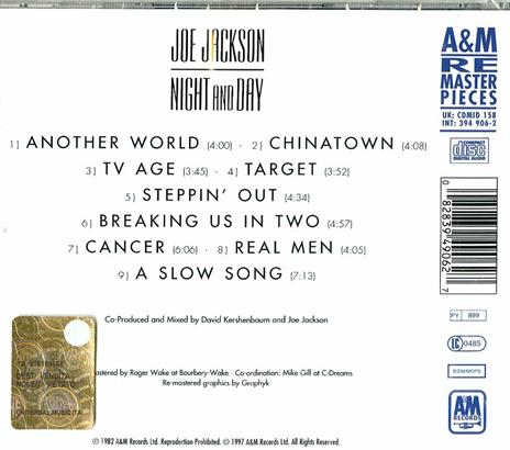 Night and Day - CD Audio di Joe Jackson - 2