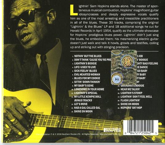 Lightnin' and the Blues - CD Audio di Lightnin' Hopkins - 2