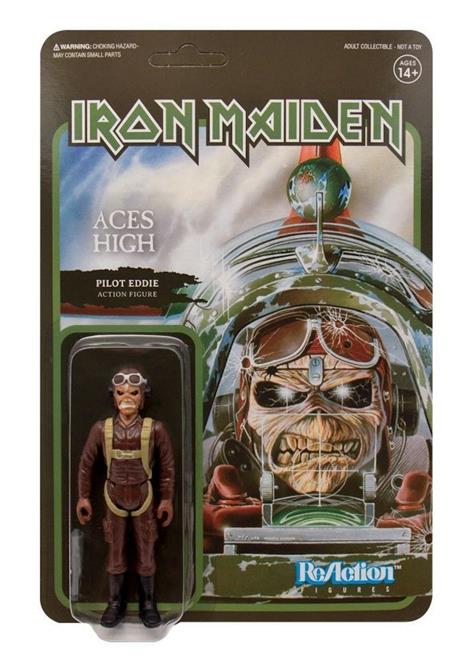 Funko Super 7 Reaction Iron Maiden Eddie Pilot Aces High Vintage Retro Figure - 4