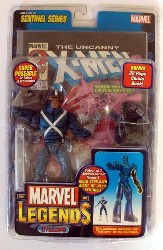 Toy Biz Marvel Legends 10 Action Figure Cyclops Variant New! Nuovo - 5