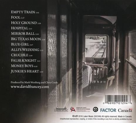 Empty Train - CD Audio di David Francey - 2