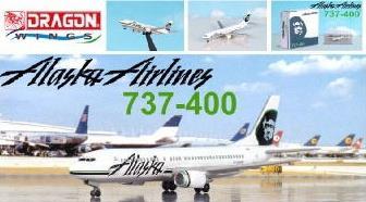 Alaska Airliner 737-400 1:400 Plastic Model Kit Ripdwi 55550 - 2