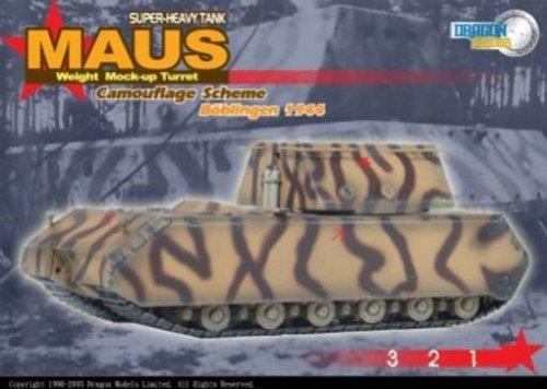 Maus Super-Heavy Tank Weight Mock-Up Turret Camouflage Scheme Boblingen 1944 1:72 Model Ripdar 60157 - 2