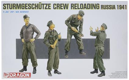 Dragon Models: 1/35 Stumschutze Crew Reloading Russia 1941 (6/22) *