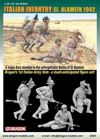 Italian Infantry (El Alamein 1942) - Fanteria Italiana 1:35 Plastic Figure D6391
