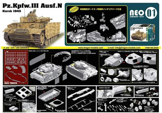 Pz.Kpfw.Iii Ausf.N Kursk 1943 Scala 1/35 (DR6559) - 2