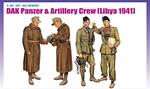 Dragon Models: 1/35 Dak Panzer En Artillery Crew Libya 1941