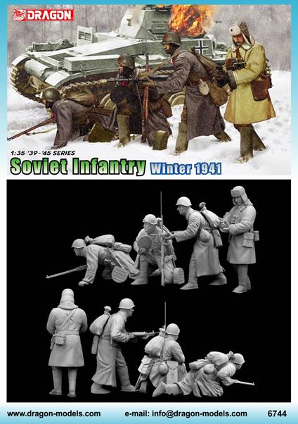 Soviet Infantry Winter 1941 1:35 Figure Plastic kit D6744