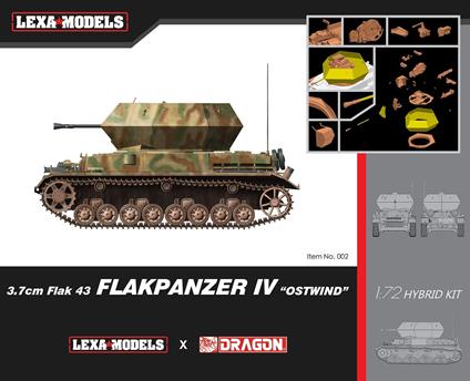 Dragon Models: 1/72 3.7Cm Flak 43 Falkpanzer Iv Ostwind