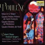 Messa in Sol maggiore - 4 Preghiere di S. Francesco - 4 Mottetti penitenziali - CD Audio di Francis Poulenc
