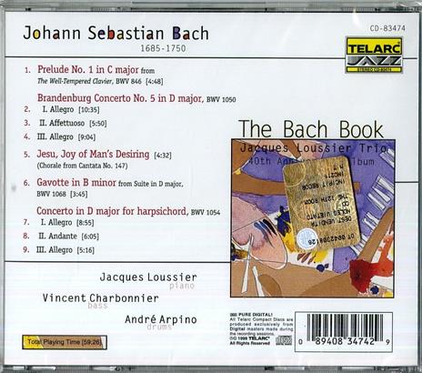 The Bach Book - CD Audio di Jacques Loussier - 2