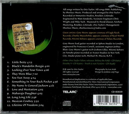 Definition of a Circle - CD Audio di Otis Taylor - 2