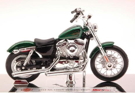 Harley Davidson Xl 1200V 72 Seventy-Two 2012 Metallic Green Moto 1:18 Model Mi13078