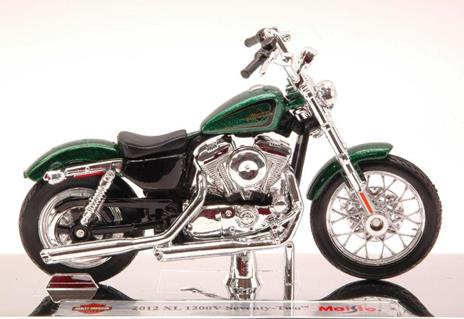 Harley Davidson Xl 1200V 72 Seventy-Two 2012 Metallic Green Moto 1:18 Model Mi13078 - 2