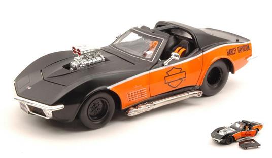 Chevrolet Corvette 1970 Harley Davidson 1:24 Model Mi32193 - 2