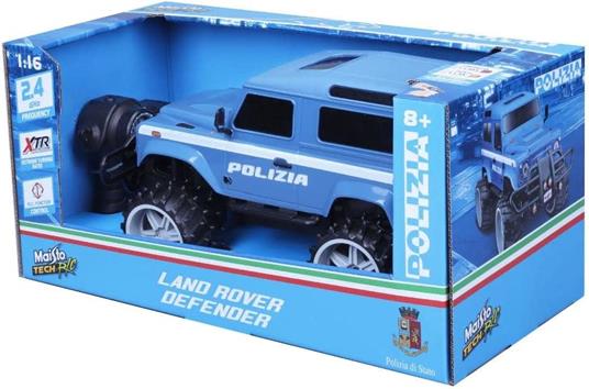 Maisto: Tech - Rc Land Rover Defender Polizia 2,4Ghz - 1:16 - 2
