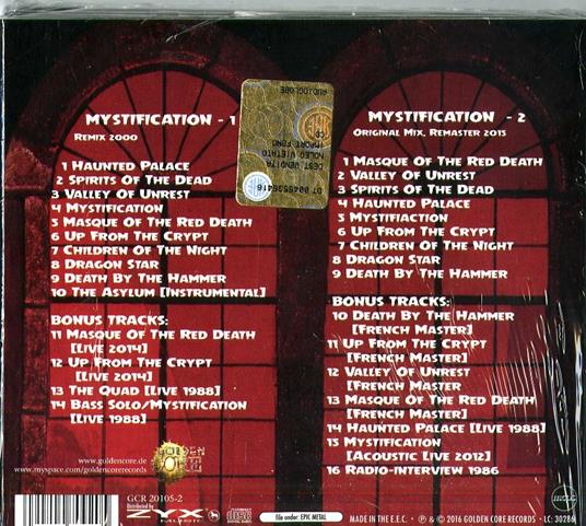 Mystification - CD Audio di Manilla Road - 2