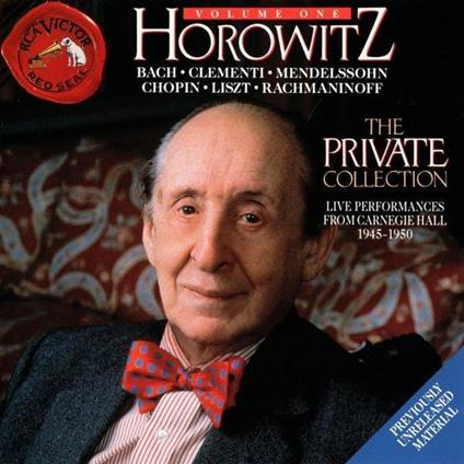 Bach-Chop-Lisz Private Coll.N1 - CD Audio di Vladimir Horowitz