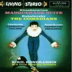 Masquerade Suite / The Comedians / Capriccio italiano - CD Audio di Pyotr Ilyich Tchaikovsky,Nikolai Rimsky-Korsakov,Aram Khachaturian,Dmitri Kabalevsky,Kyril Kondrashin,RCA Victor Symphony Orchestra