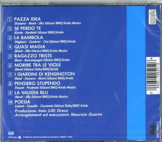 Pazza idea - CD Audio di Patty Pravo - 2