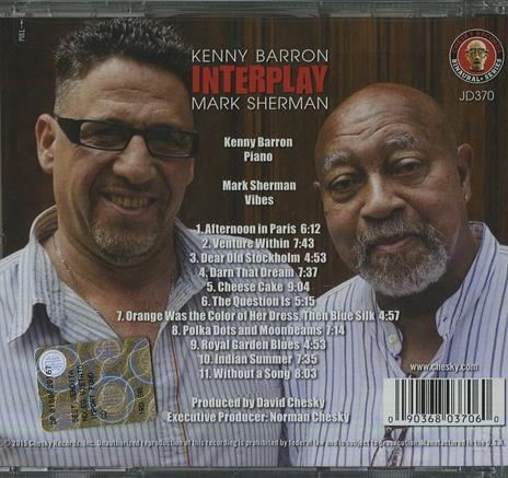 Interplay - CD Audio di Kenny Barron,Mark Sherman - 2