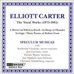 Vocal Works - CD Audio di Elliott Carter