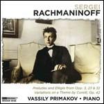 Preludi e elegie - Variazioni su un tema di Corelli - CD Audio di Sergei Rachmaninov,Vassily Primakov