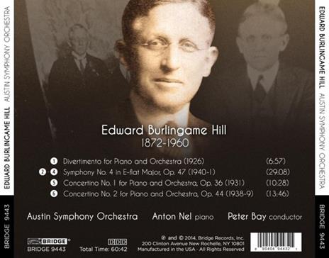 Symphony No.7-Concertino No.1&2 - CD Audio di Edward Burlingame Hill - 3