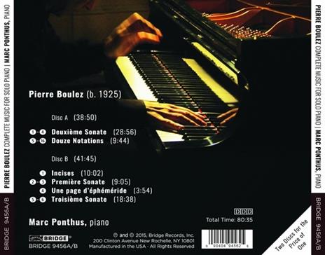 Complete Music For Solo Piano - CD Audio di Pierre Boulez - 2