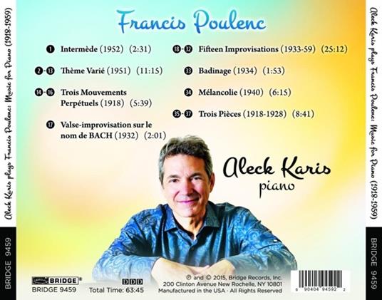 Music For Piano - CD Audio di Francis Poulenc - 2