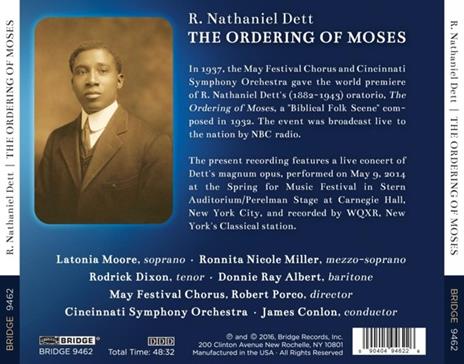 Ordering Of Moses - CD Audio di R.N. Dett - 3