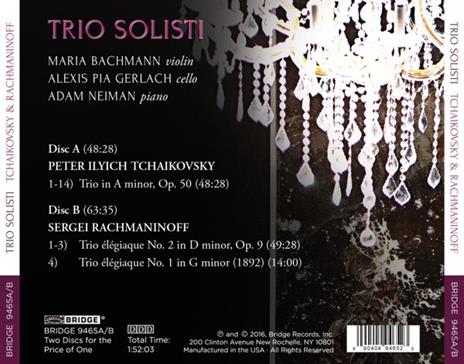 Tchaikovsky & Rachmaninov - CD Audio di Trio Solisti - 3