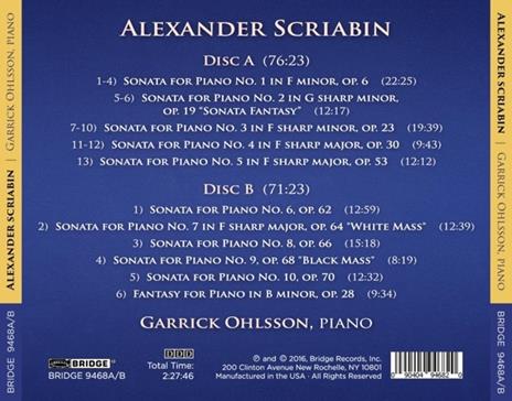 Ten Piano Sonatas - CD Audio di Alexander Scriabin - 2