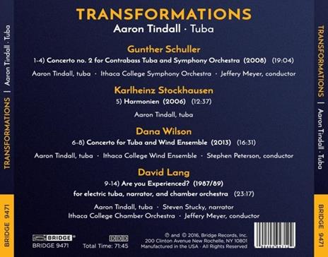 Transformations - CD Audio di Aaron Tindall - 2