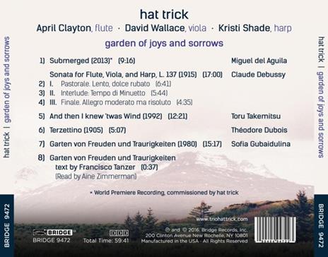 Garden Of Joys And Sorrows - CD Audio di Hat Trick Trio - 2
