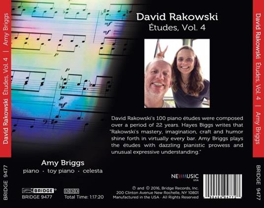 Etudes Vol.4 - CD Audio di D. Rakowski - 2