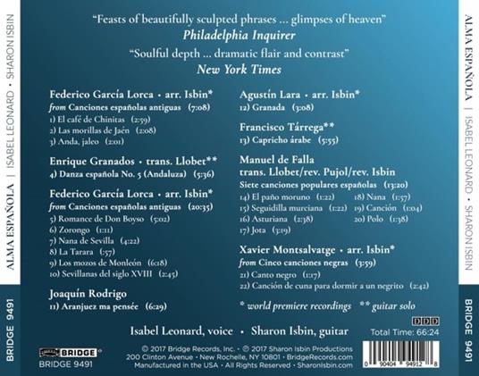 Alma Espanola - CD Audio di Isabel Leonard - 2