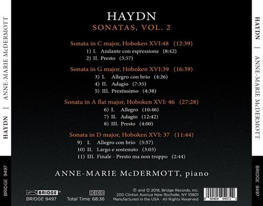 Sonate vol.2 - CD Audio di Franz Joseph Haydn - 2