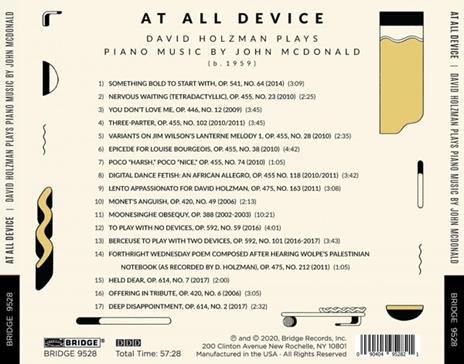 At All Device - CD Audio di David Holzman - 2