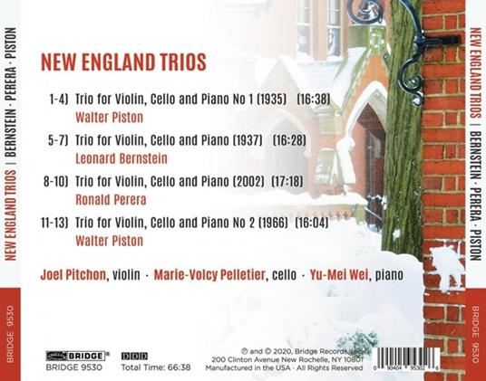 New England Trios - CD Audio di Joel Pitchon - 2