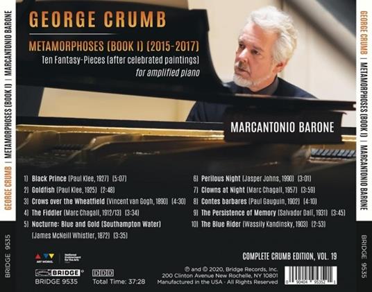 Crumb. Metamorphoses (Book I) - CD Audio di Marcantonio Barone - 2